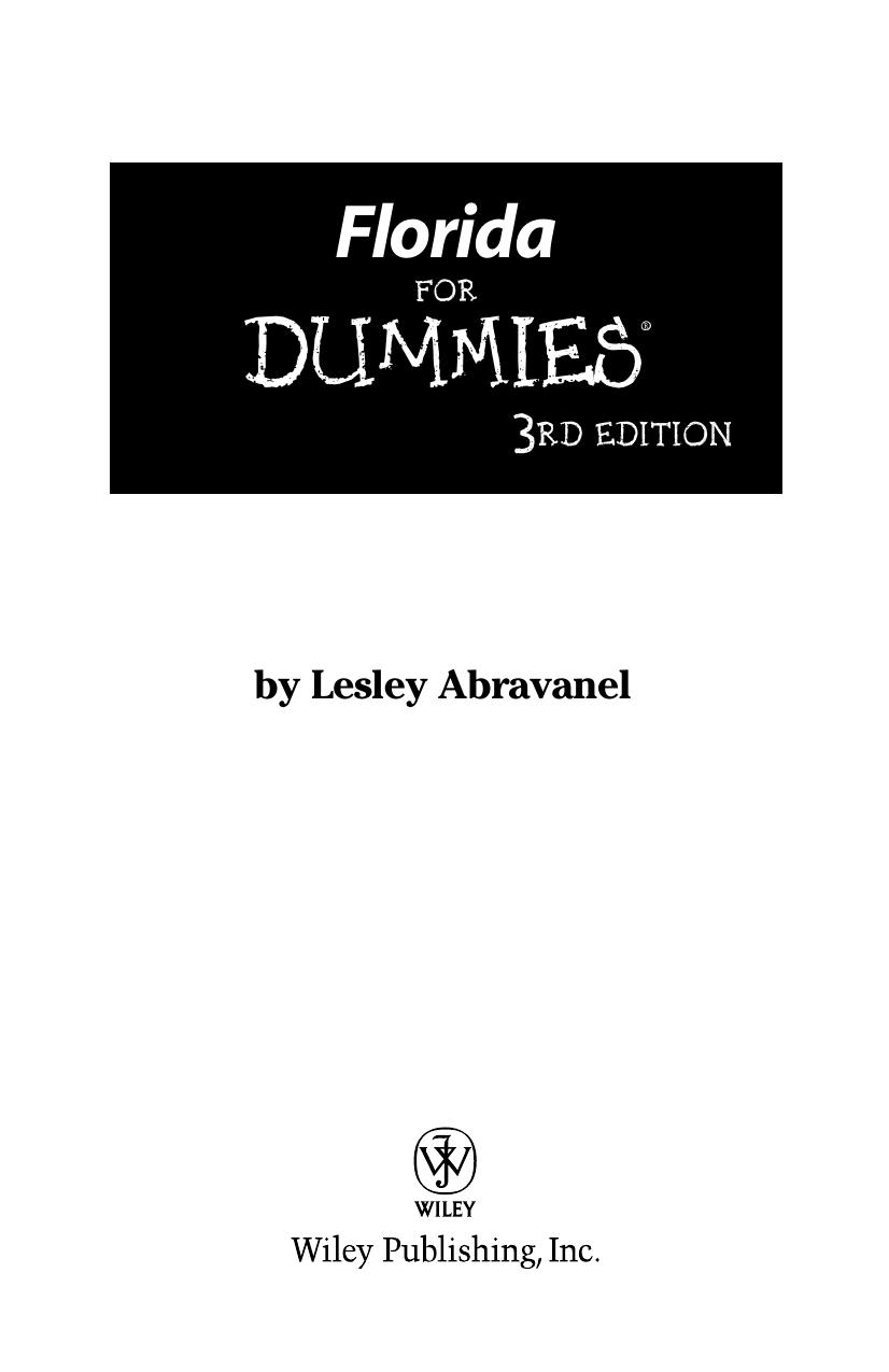 Florida for Dummies ISBN