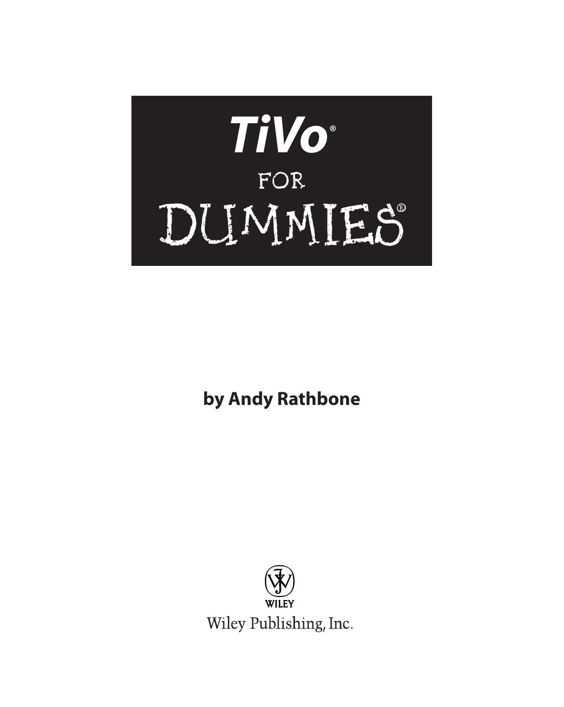 TiVo for Dummies