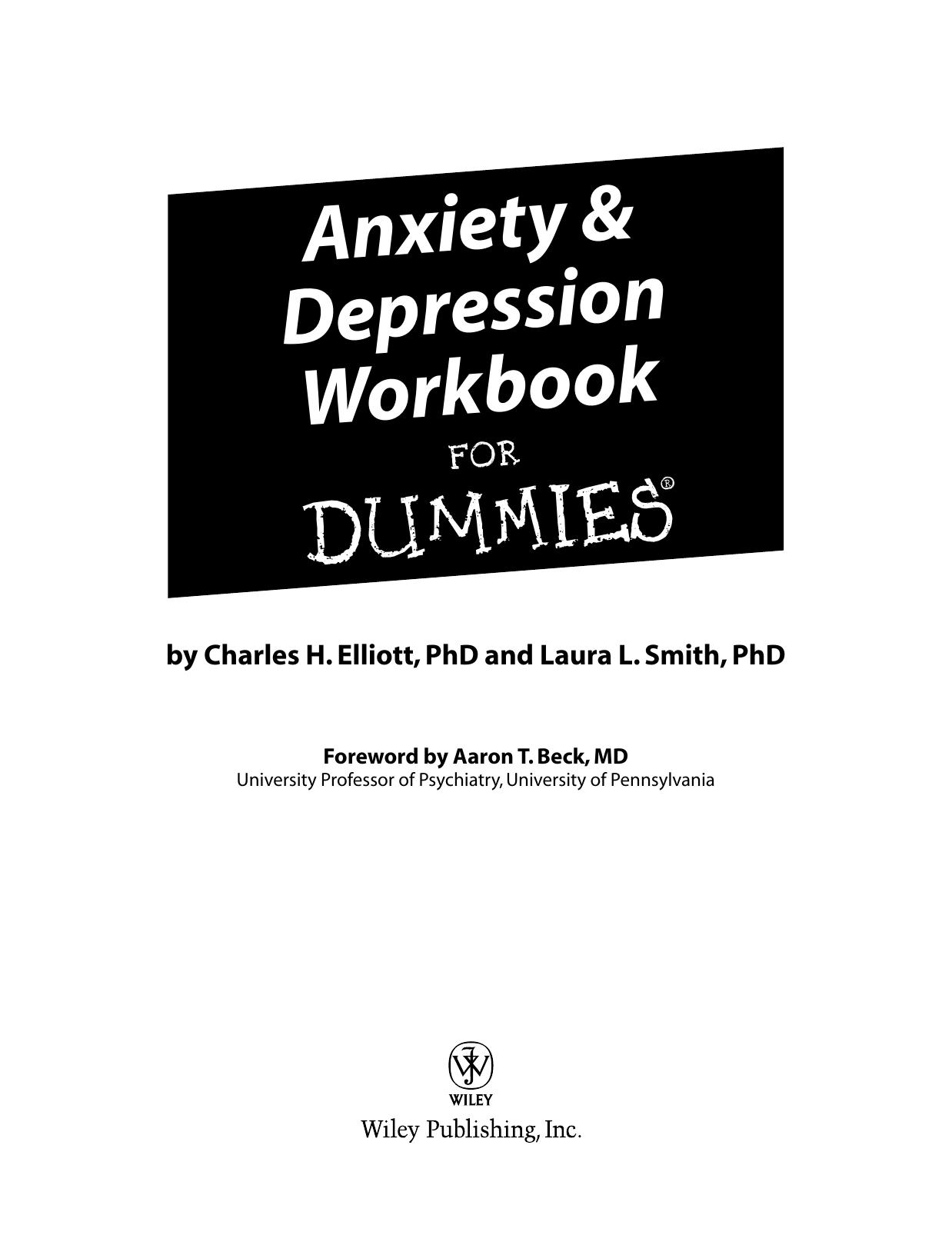 Anxiety & Depression Workbook for Dummies ISBN - 0764597930