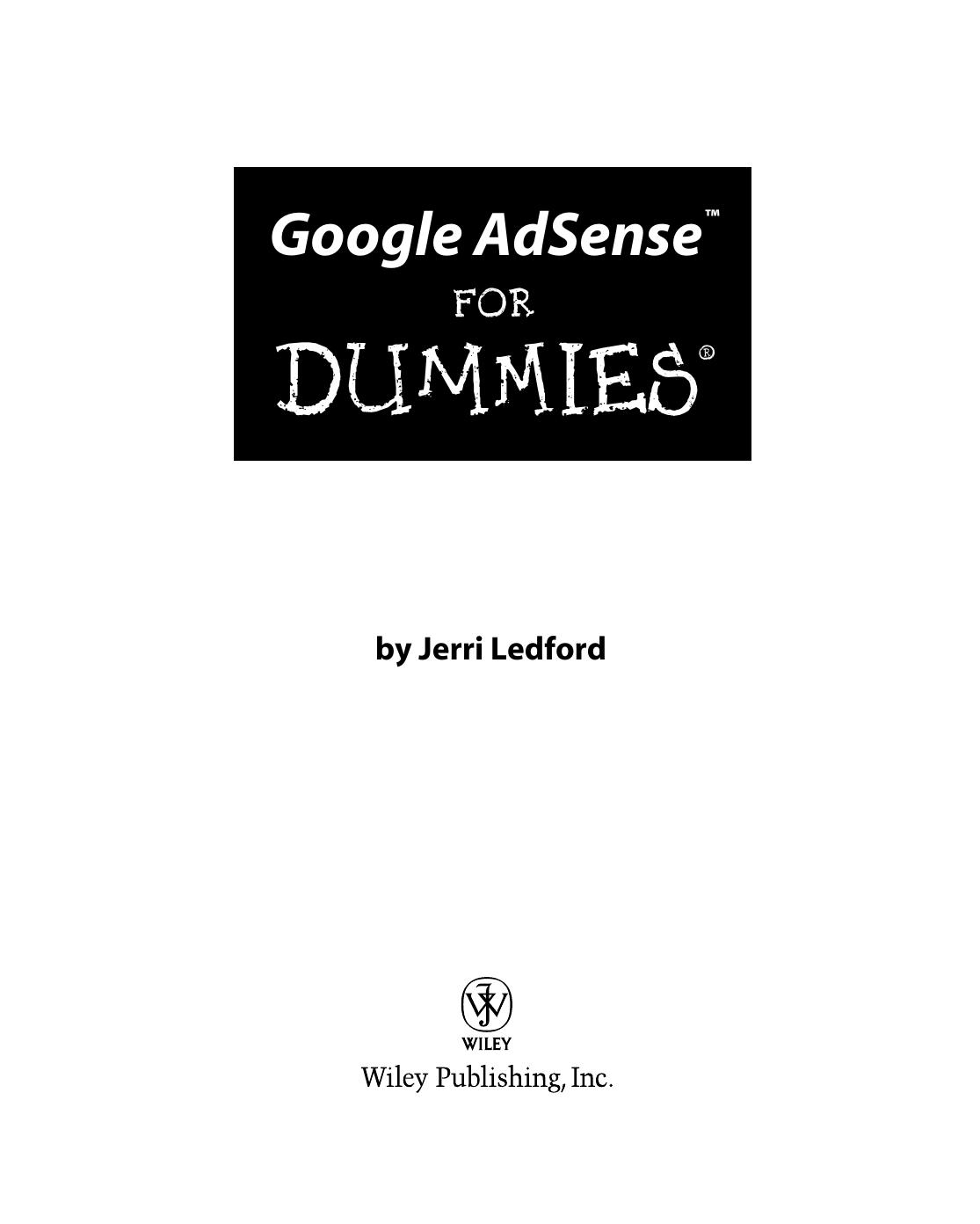 Google AdSense for Dummies
