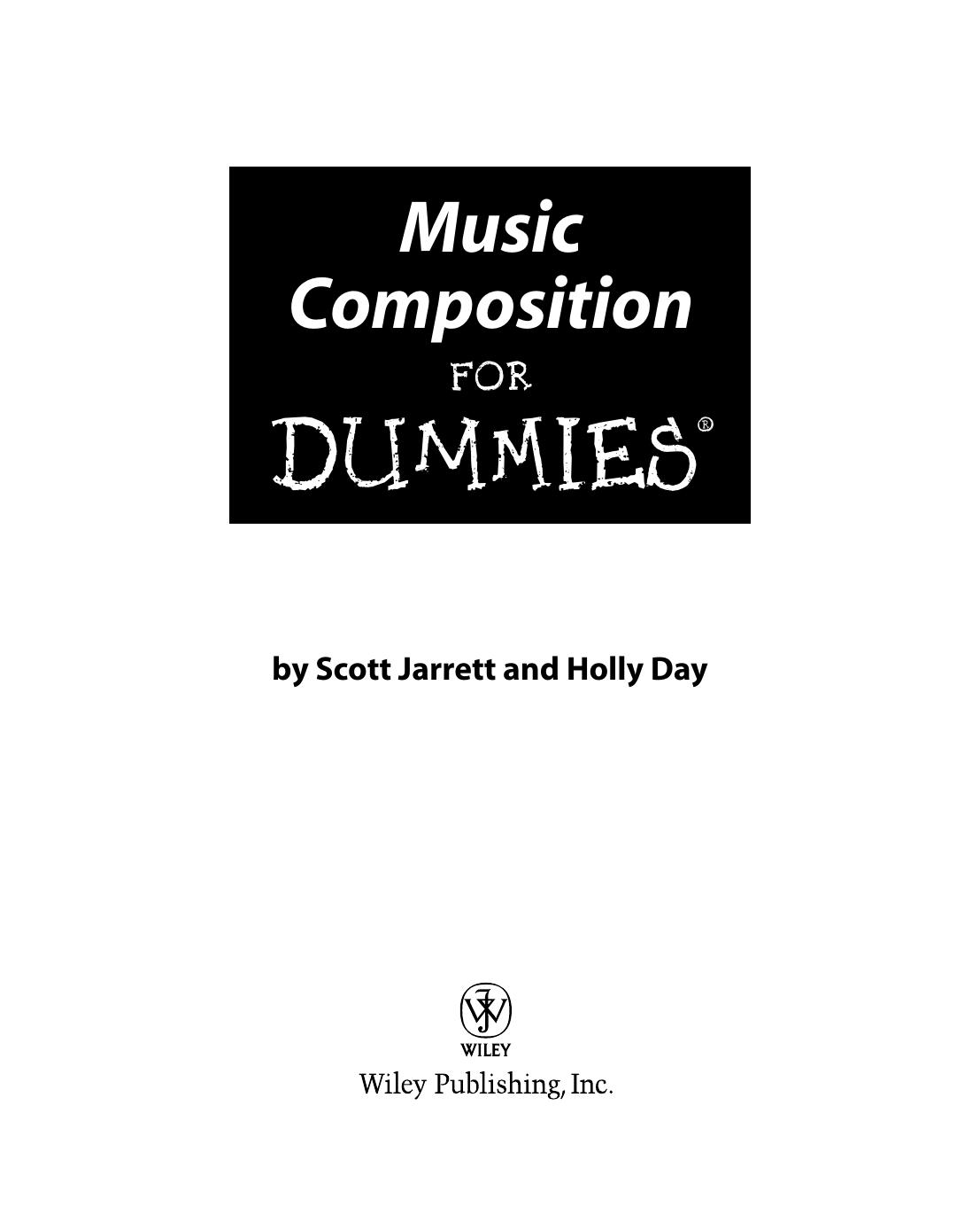 Music Composition for Dummies ISBN