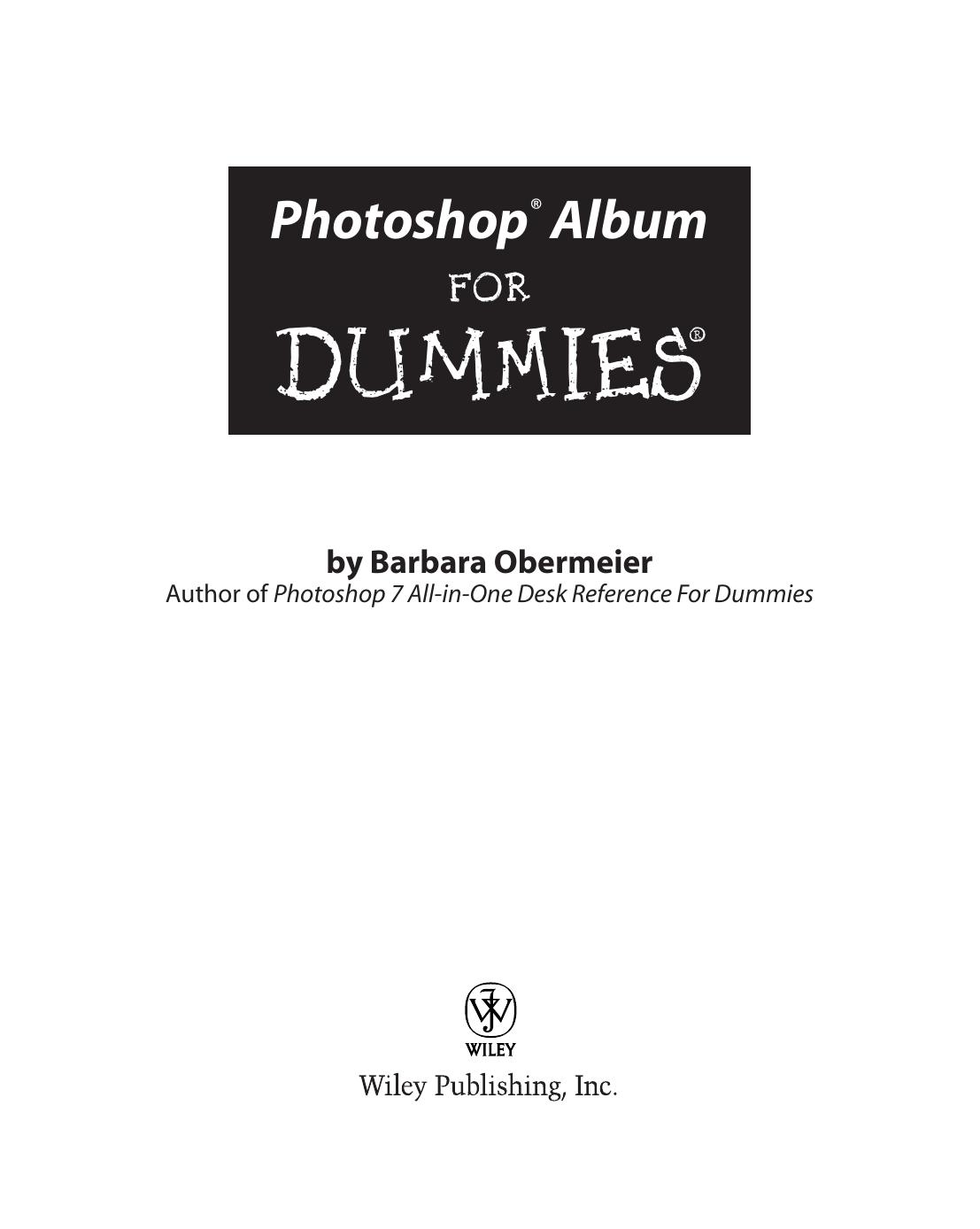 Photoshop Album for Dummies