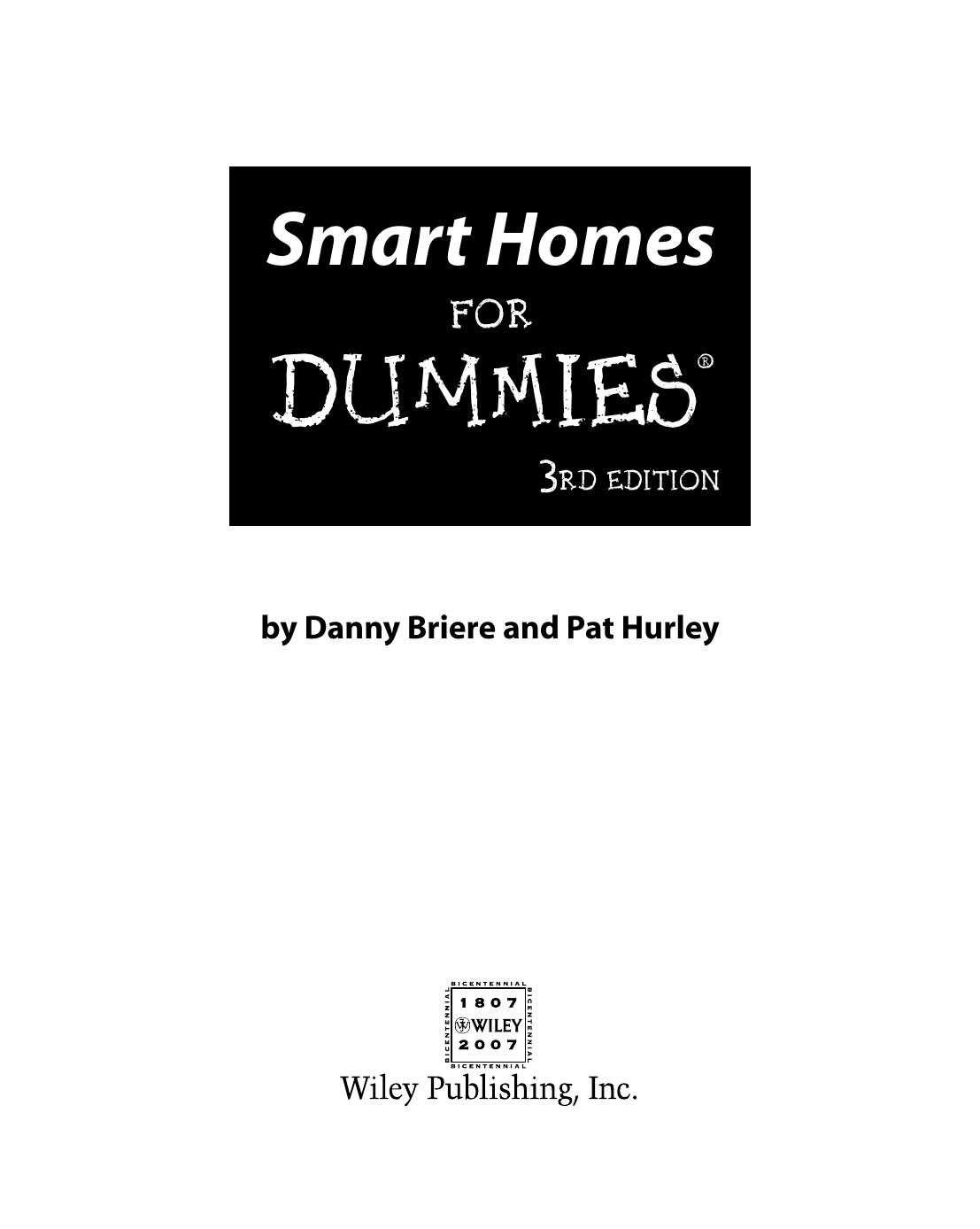 Smart Homes for Dummies