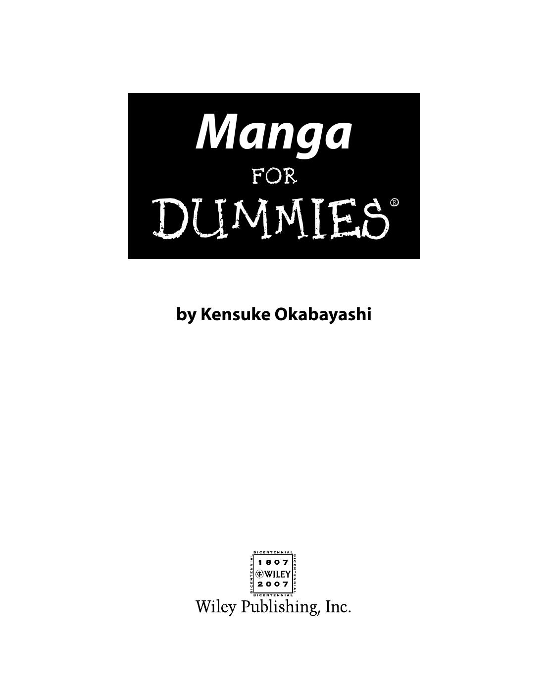 Manga for Dummies ISBN - 0470080256