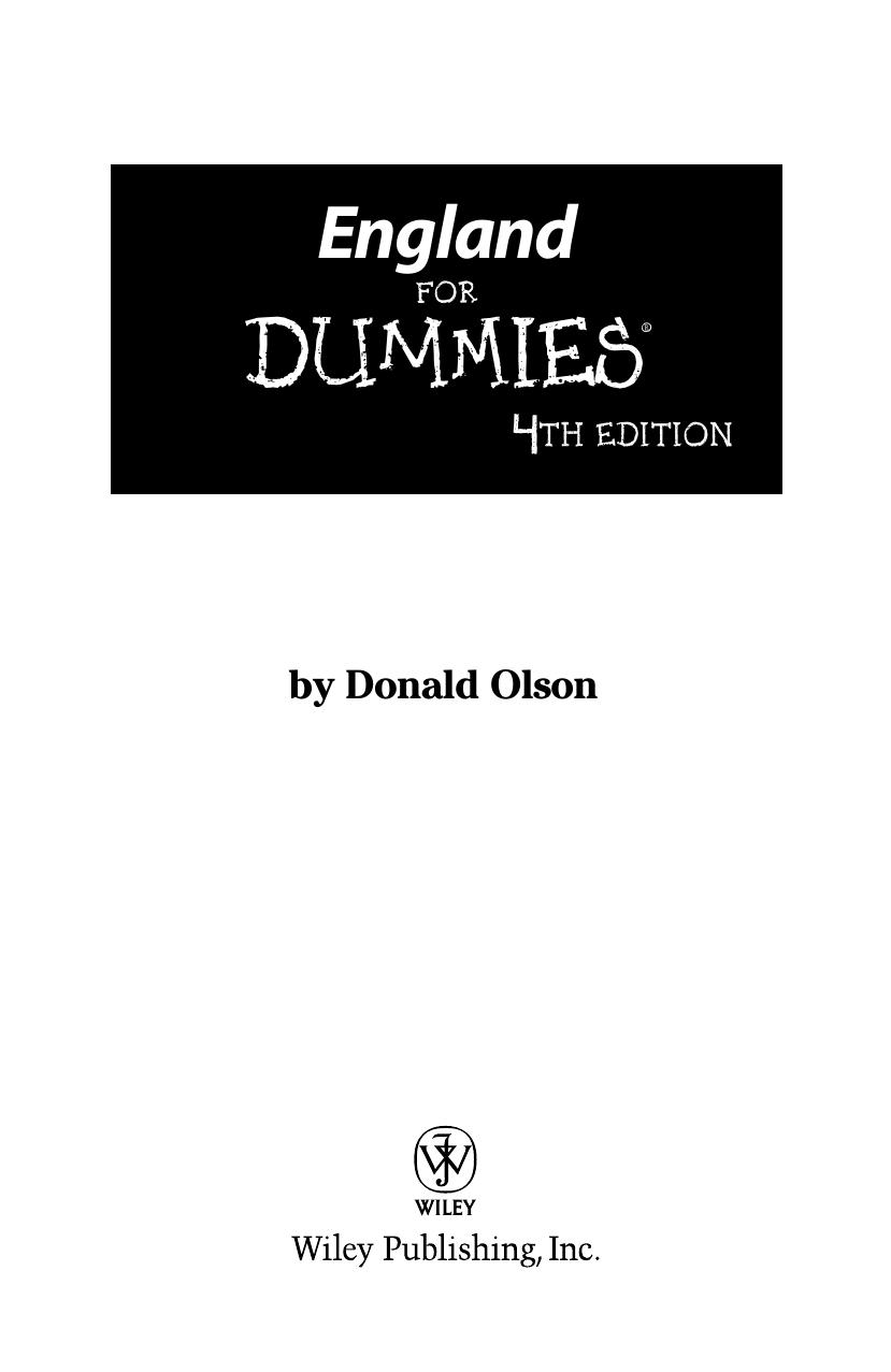 England for Dummies
