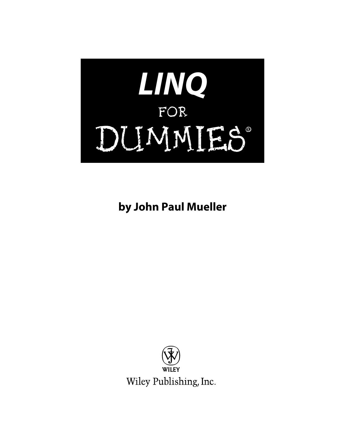 LINQ for Dummies