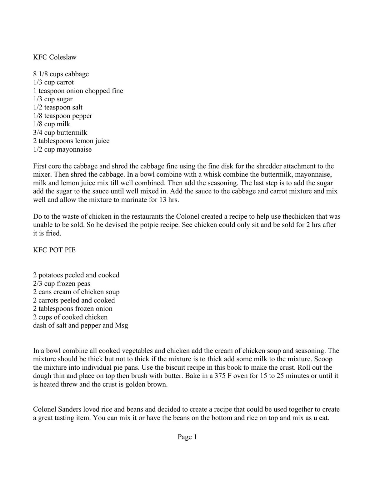 (ebook) - Authentic Kentucky Fried Chicken Recipe.txt - Notepad