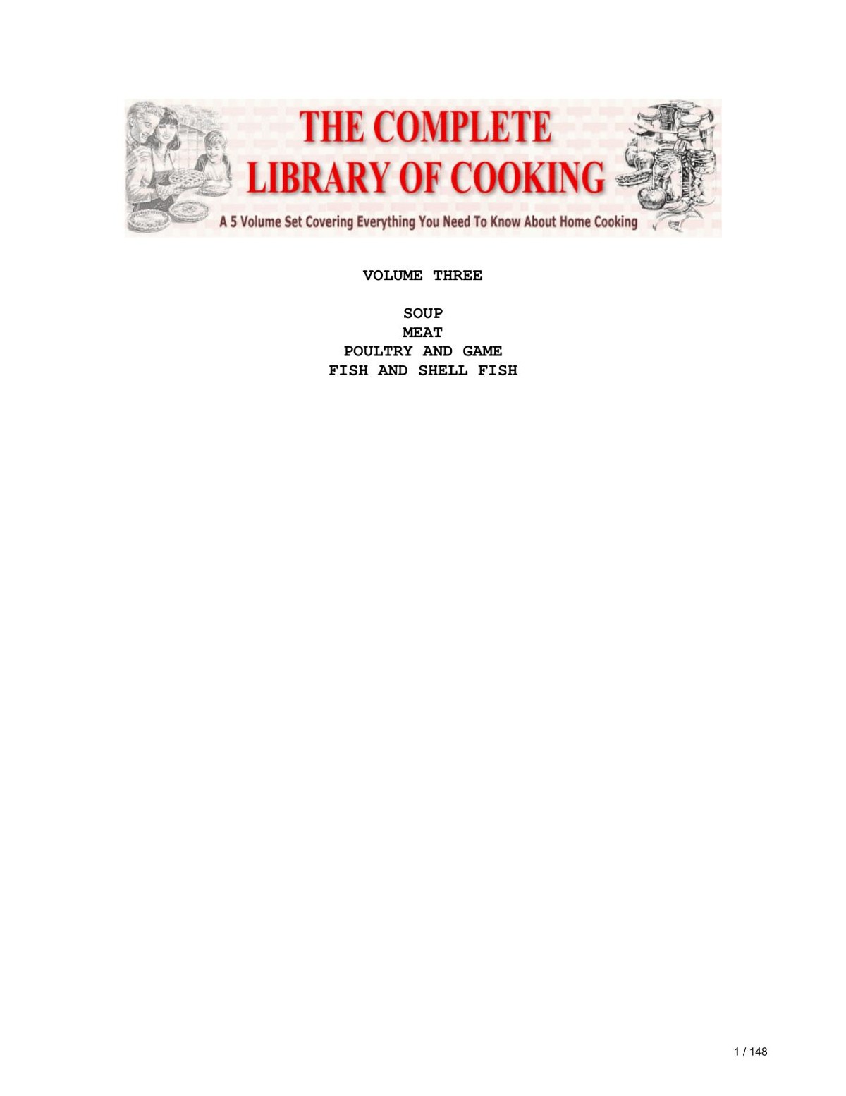 Complete Library of Cooking Vol 3