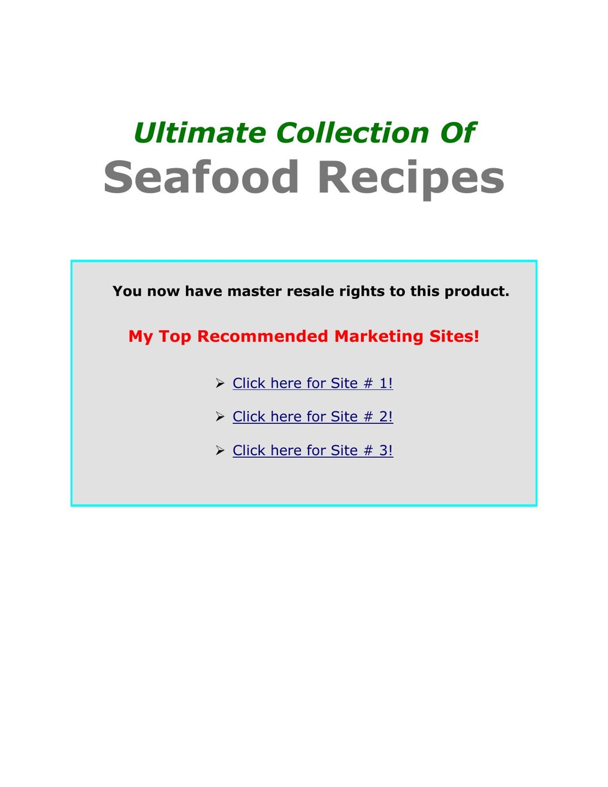 The Ultimate Collection of Seafood Recip