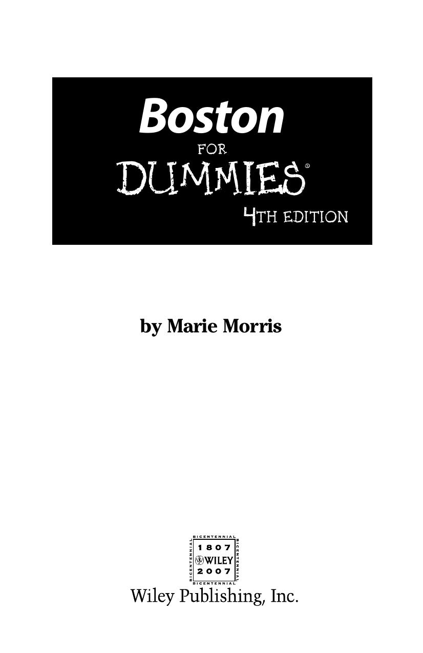 Boston for Dummies