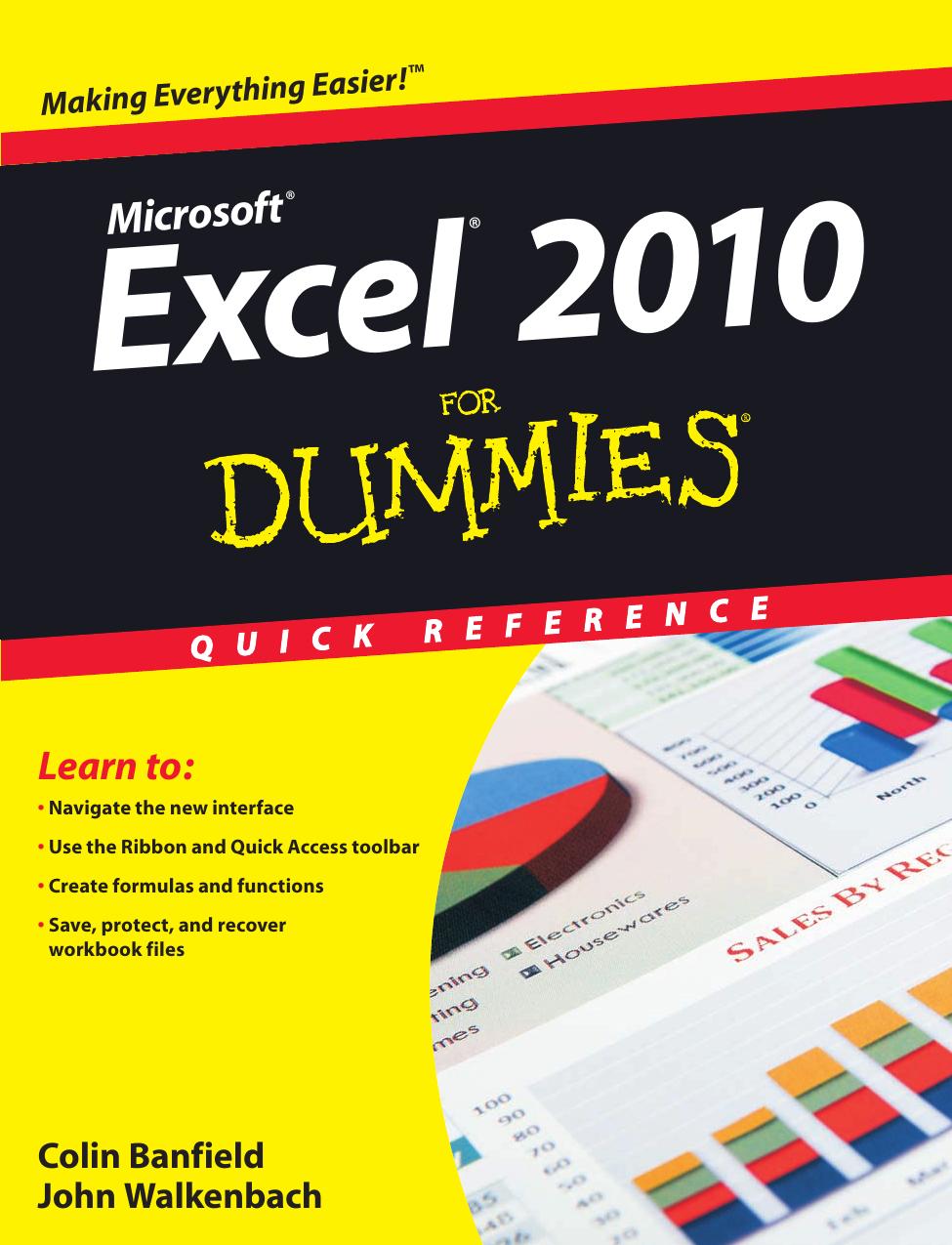 Excel 2010 for Dummies[sup]174;[/sup] Quick Reference