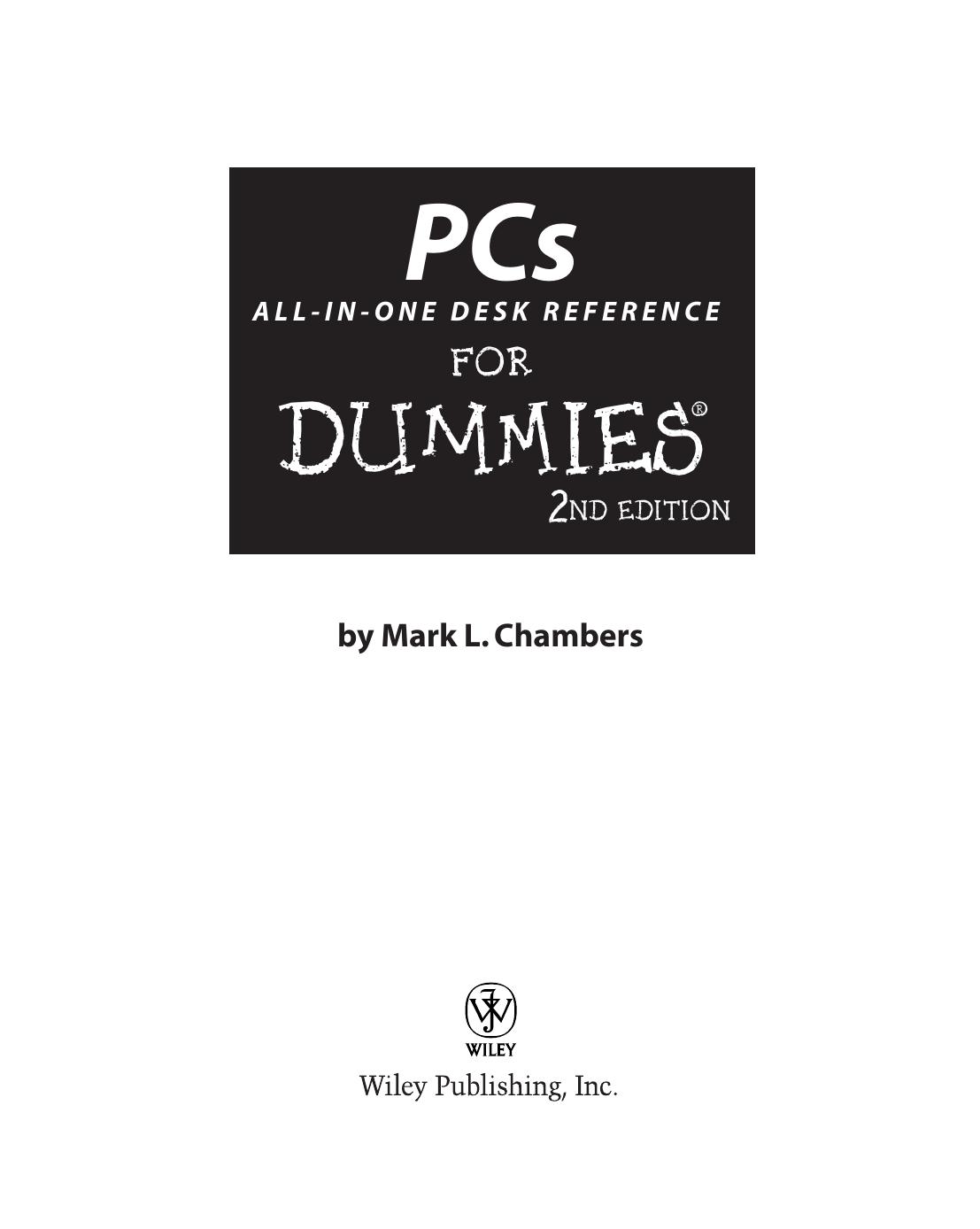 PCs All-In-One Desk Reference for Dummies