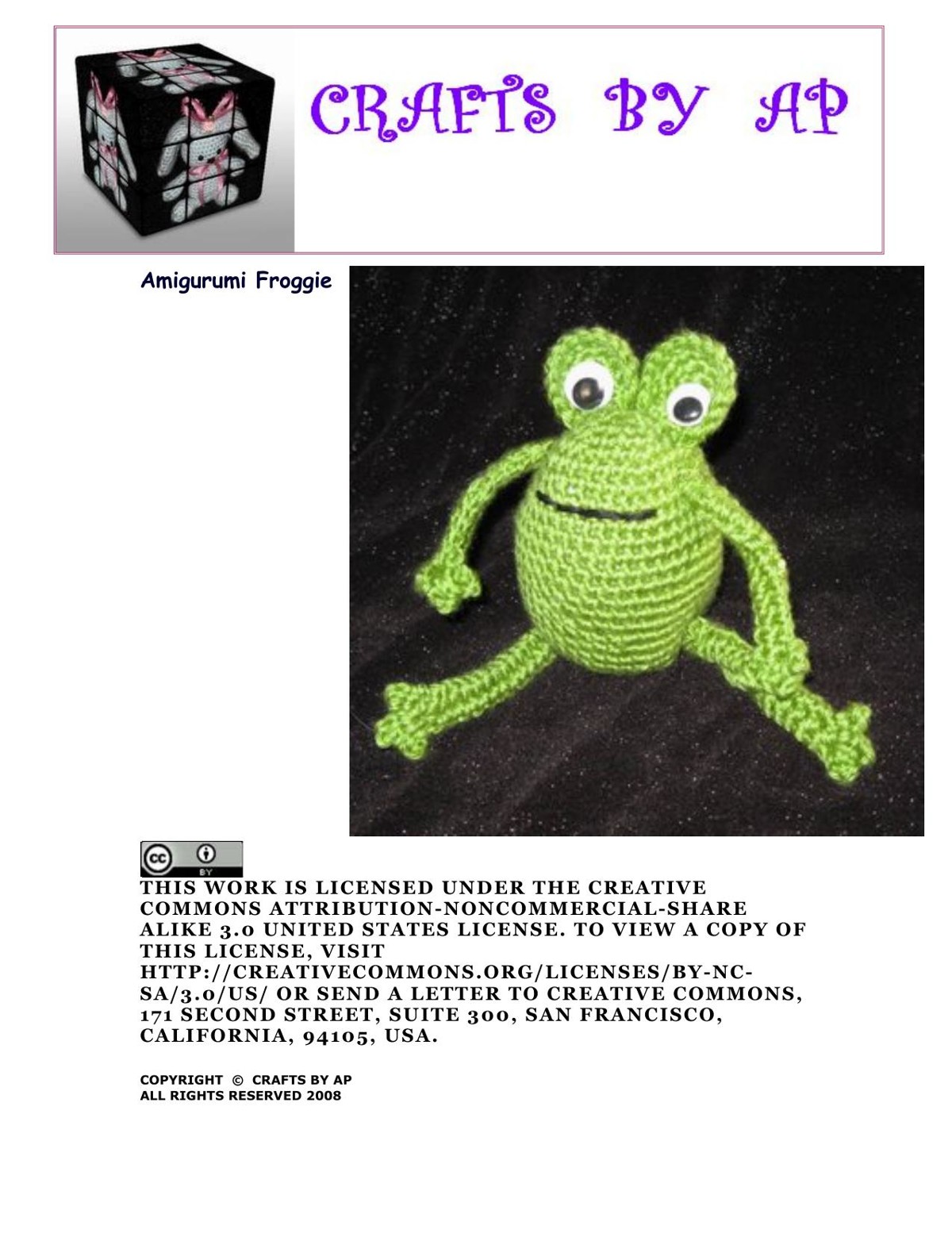 Amigurumi Froggie - Betty Boop