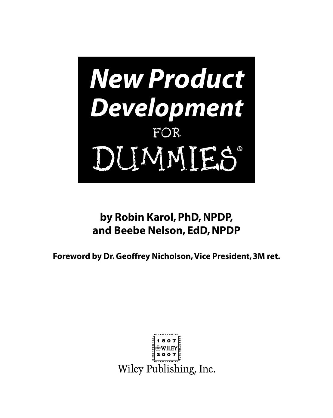 New Product Development for Dummies