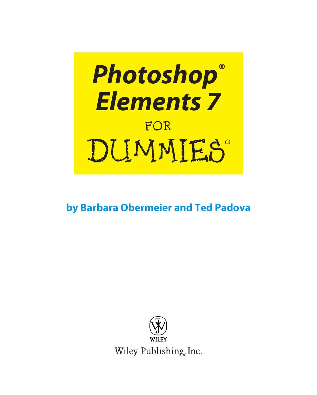 Photoshop Elements 7 for Dummies