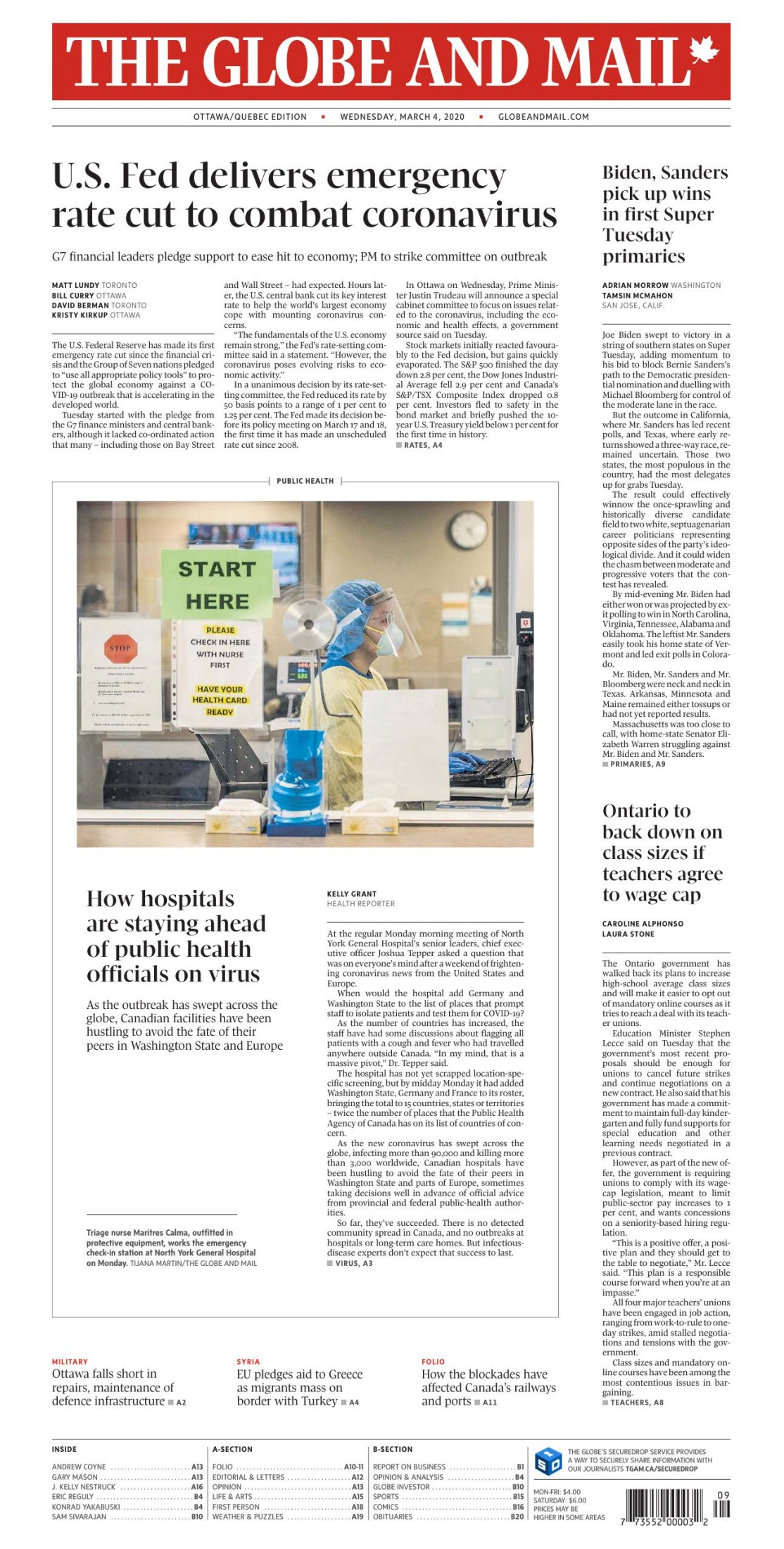 The Globe and Mail (Ottawa Que bec Edition) [2020.03.04]