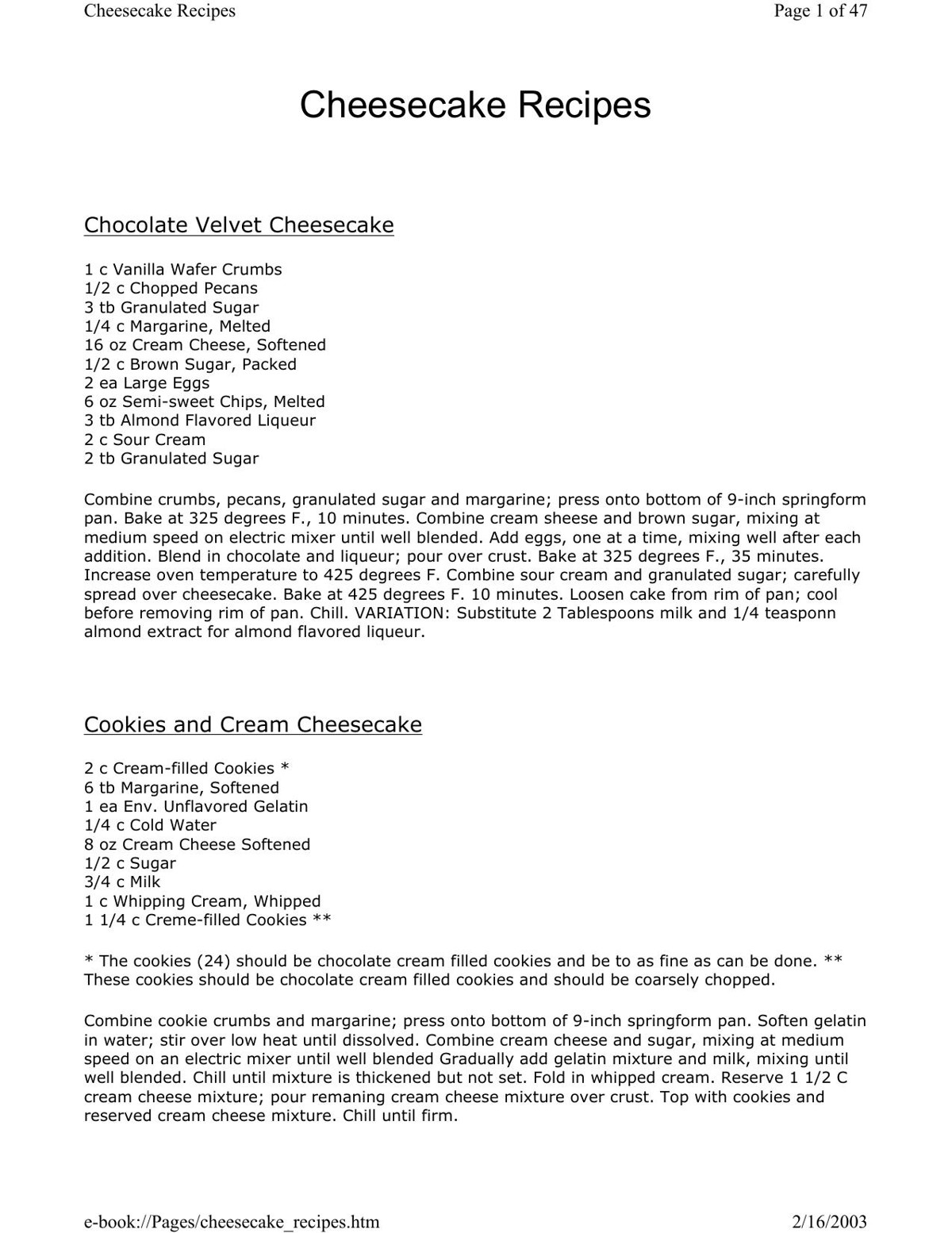 e-book://Pages/cheesecake_recipes.htm