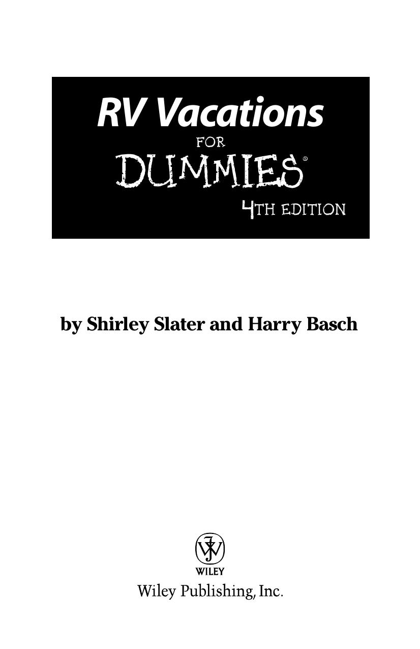 RV Vacations for Dummies