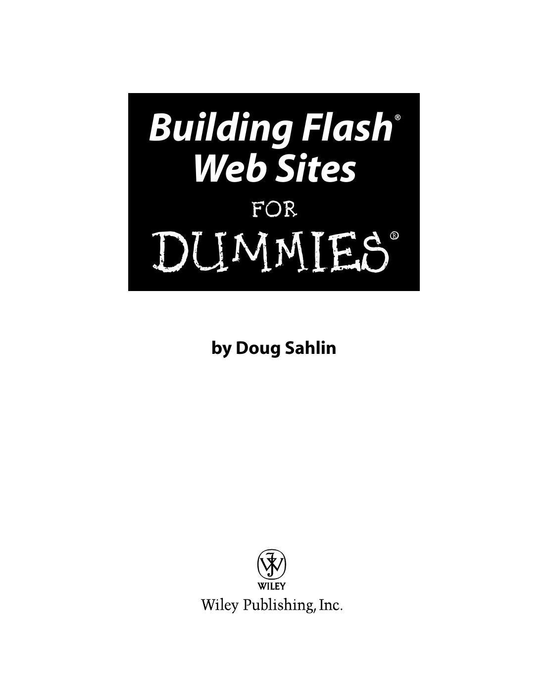Building Flash Web Sites for Dummies