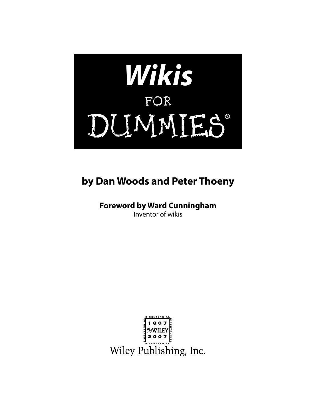 Wikis for Dummies