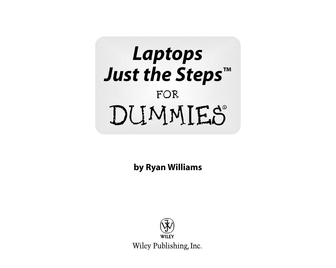 Laptops Just The Steps for Dummies