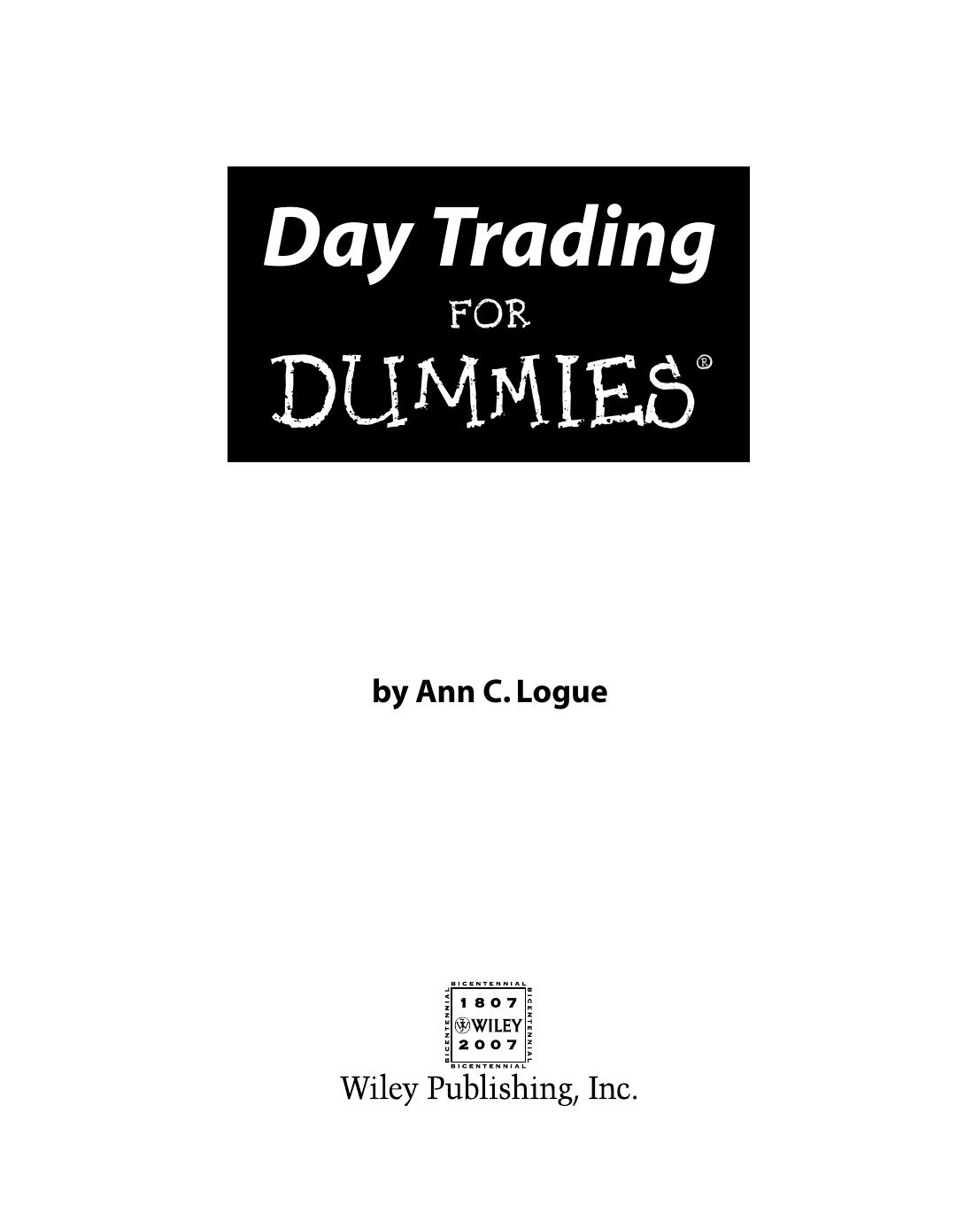 Day Trading for Dummies