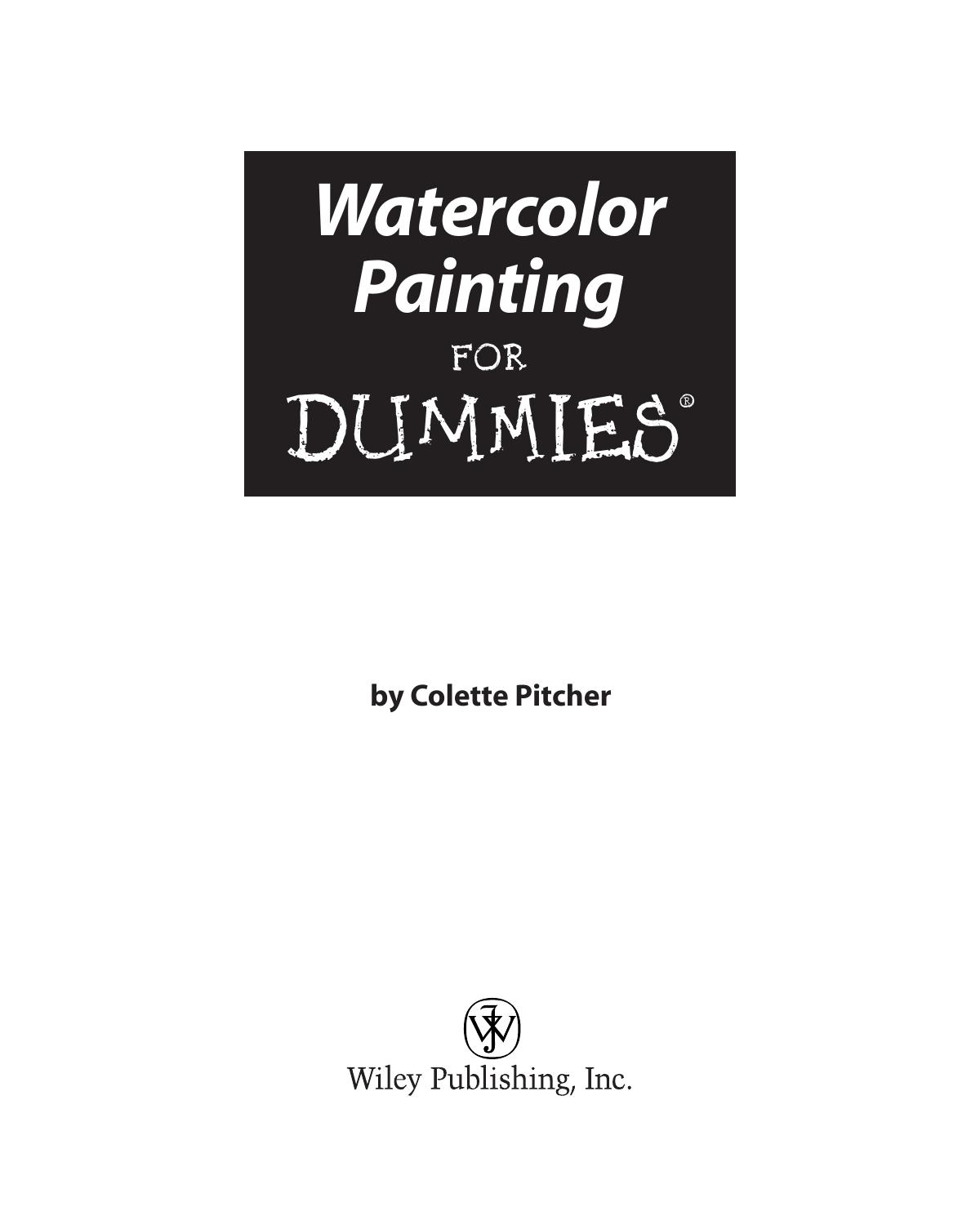 Watercolor Painting for Dummies ISBN