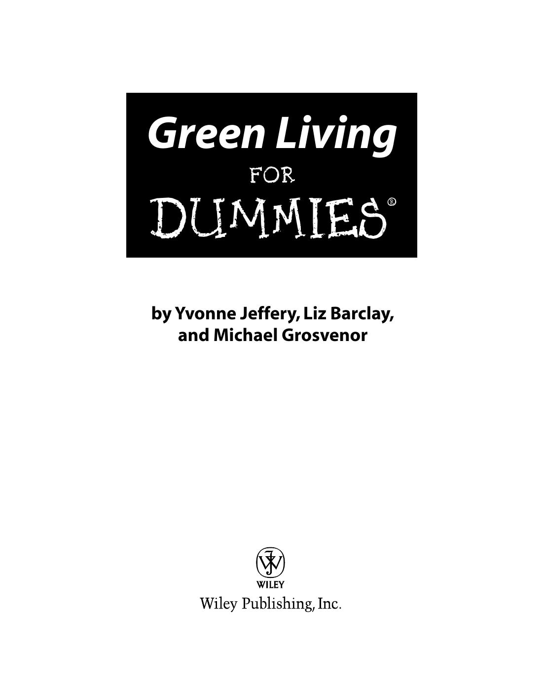 Green Living for Dummies