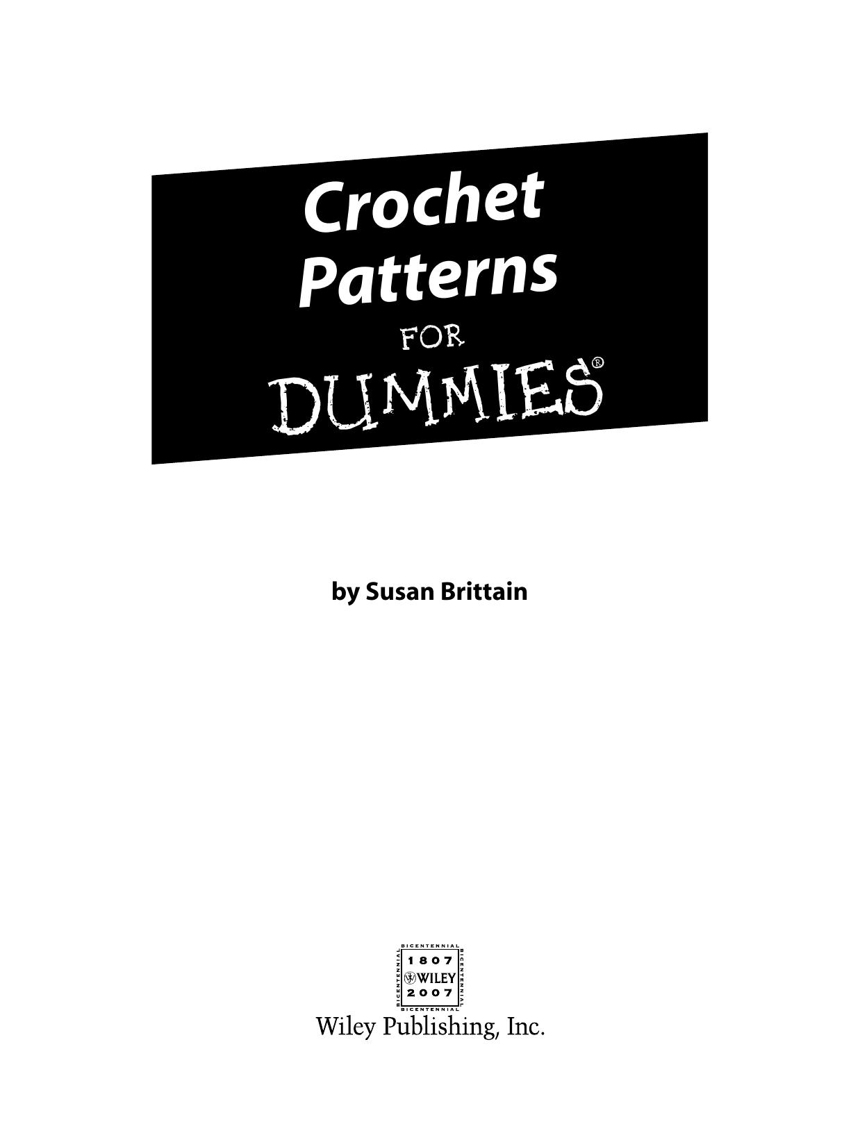 Crochet Patterns for Dummies