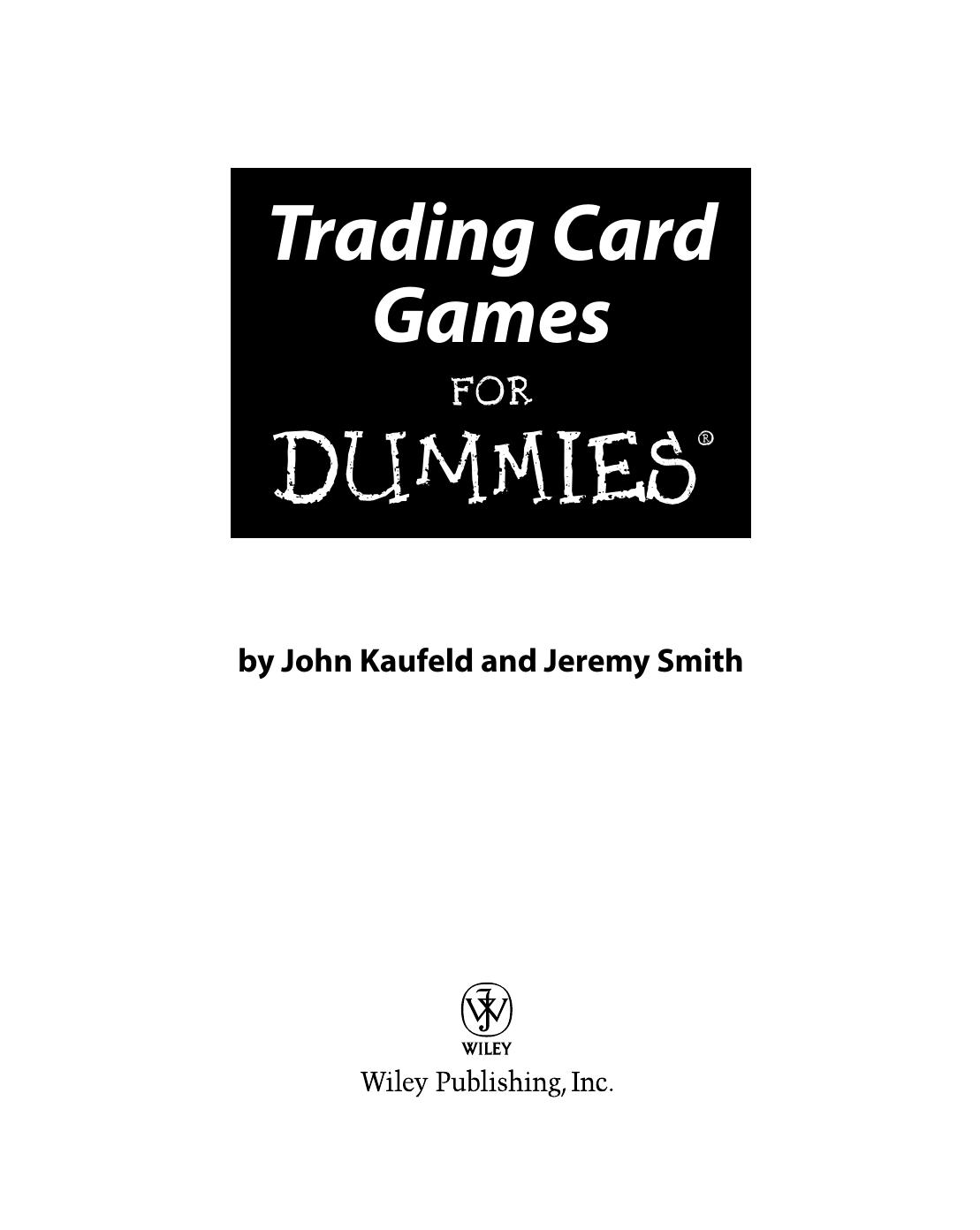 Trading Card Games for Dummies