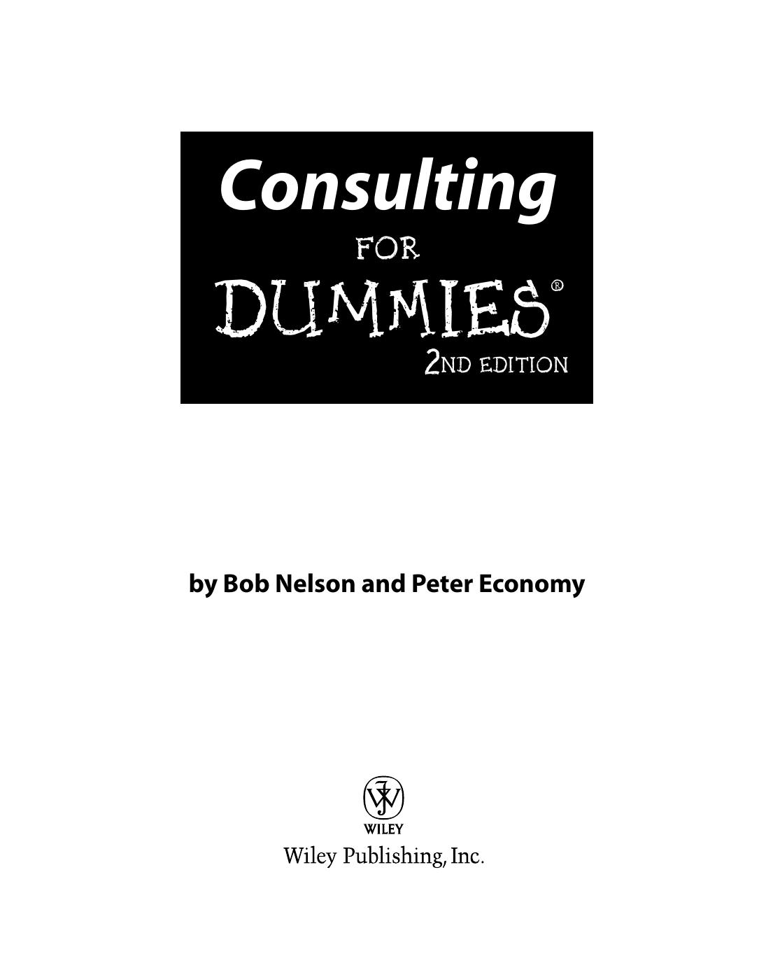Consulting for Dummies