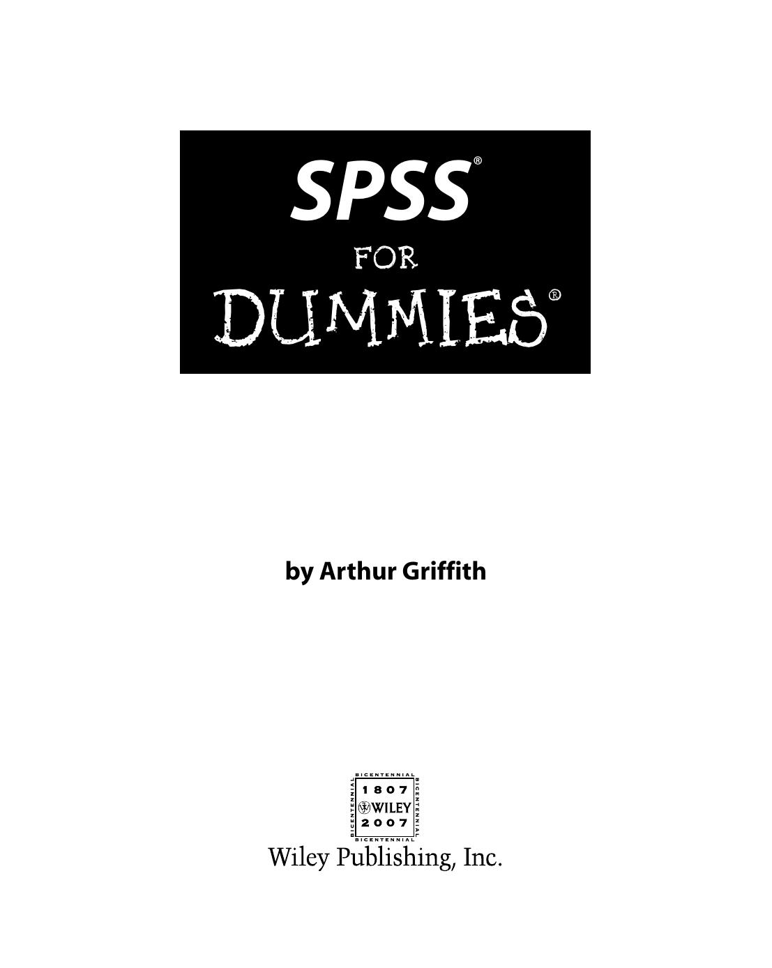 SPSS for Dummies