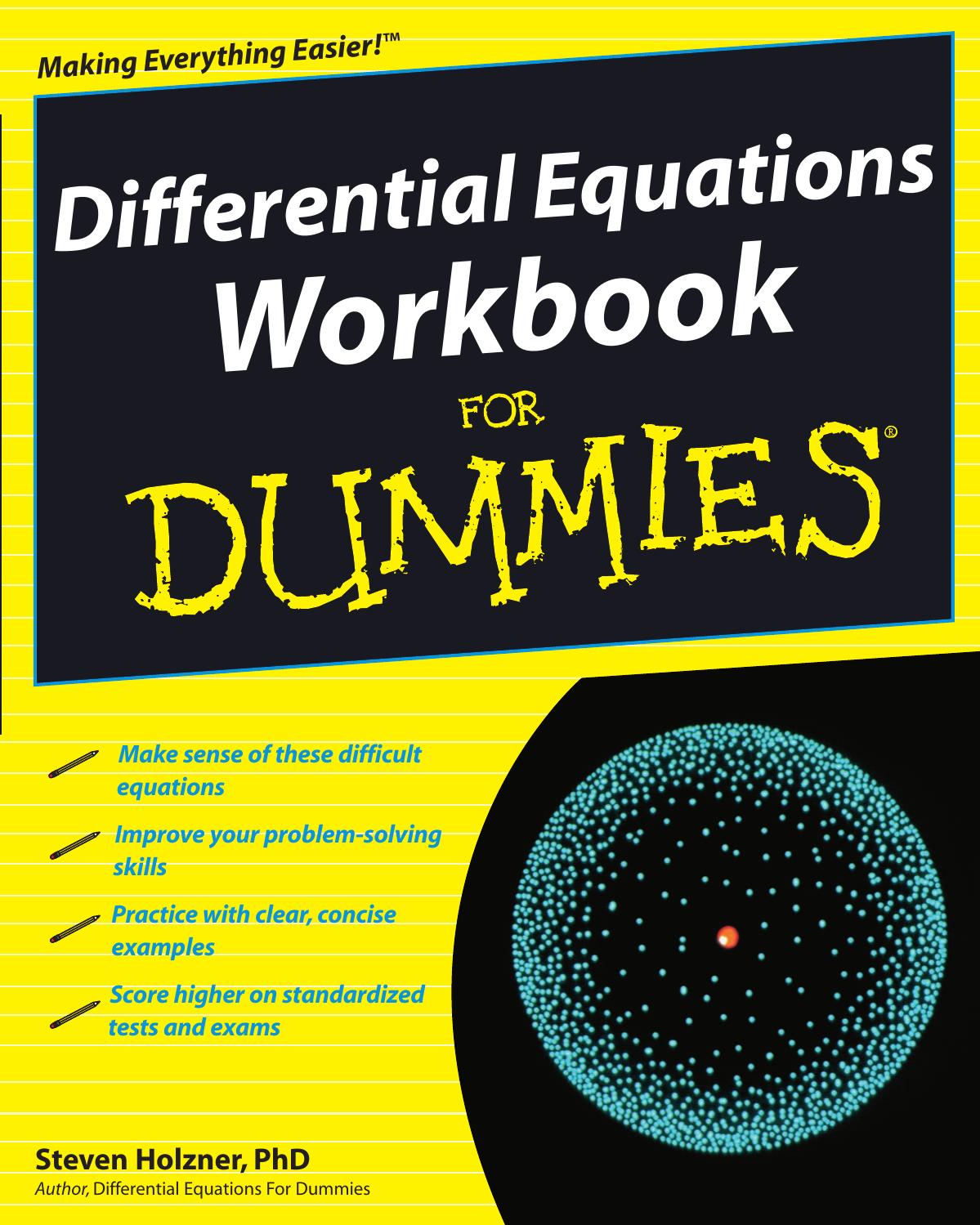 Differential Equations Workbook for Dummies ISBN