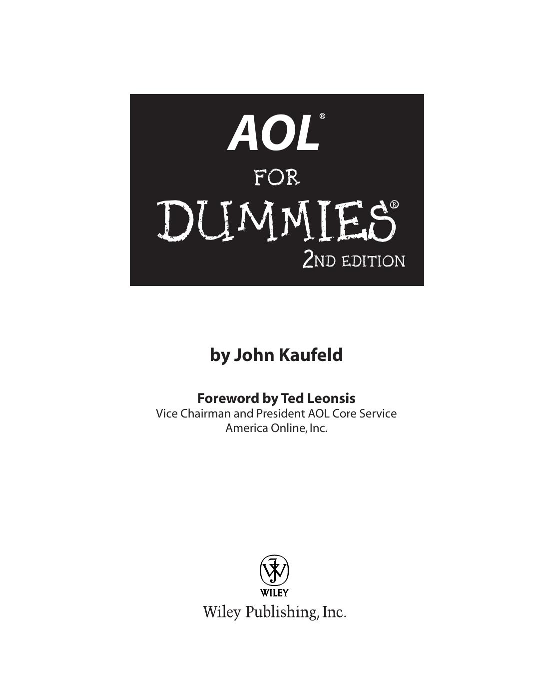 AOL For Dummies, 2nd Edition