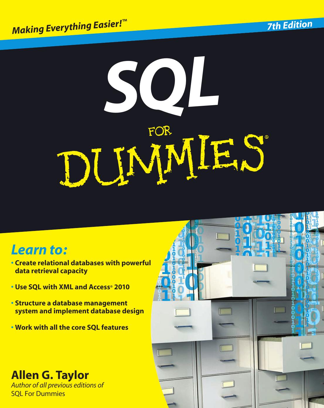 SQL for Dummies®, 7th Edition