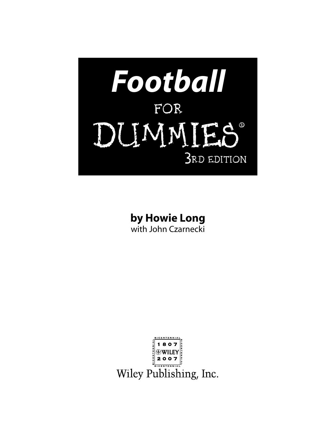Football for Dummies