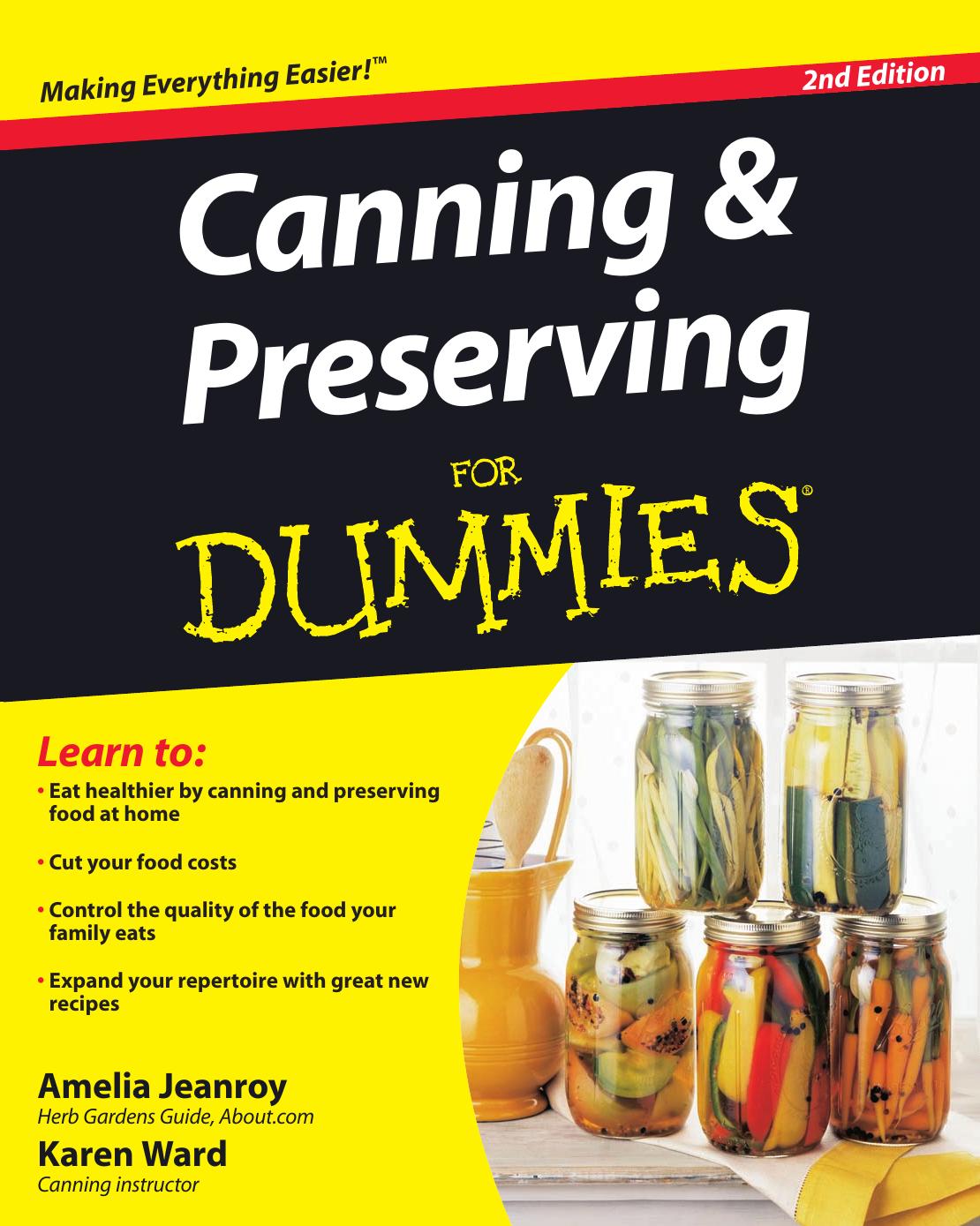 Canning and Preserving for Dummies ISBN