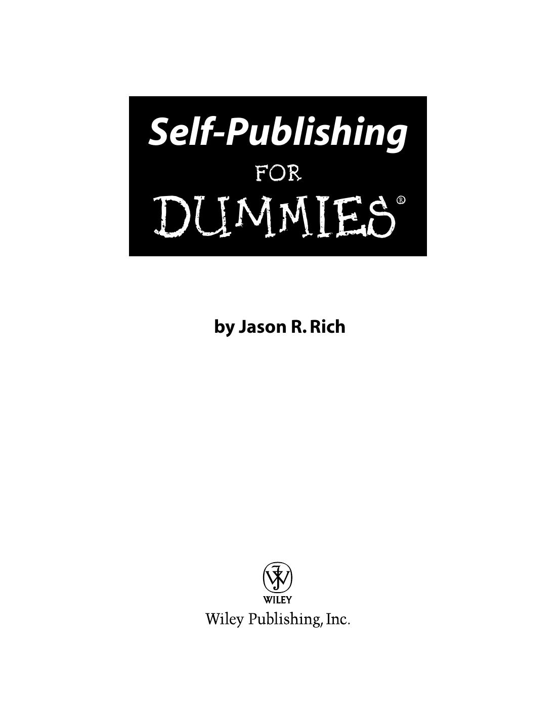 Self-Publishing for Dummies
