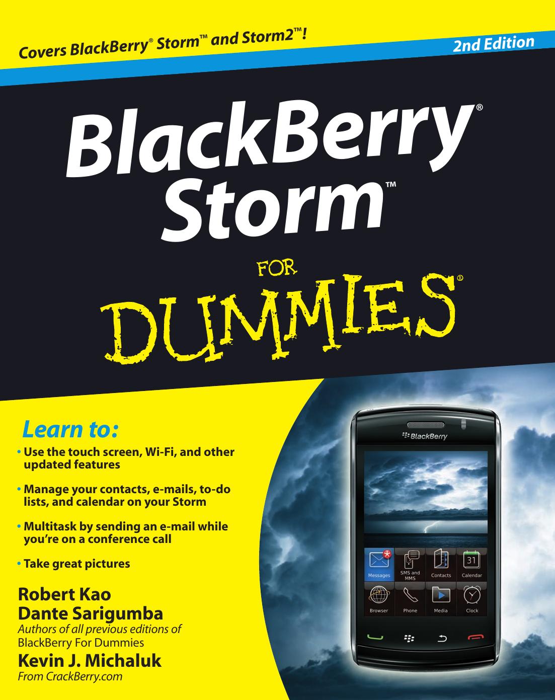 BlackBerry Storm For Dummies, 2nd Edition