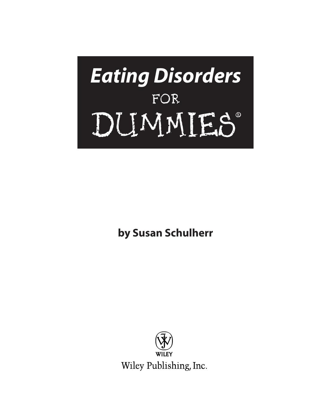 Eating Disorders for Dummies ISBN