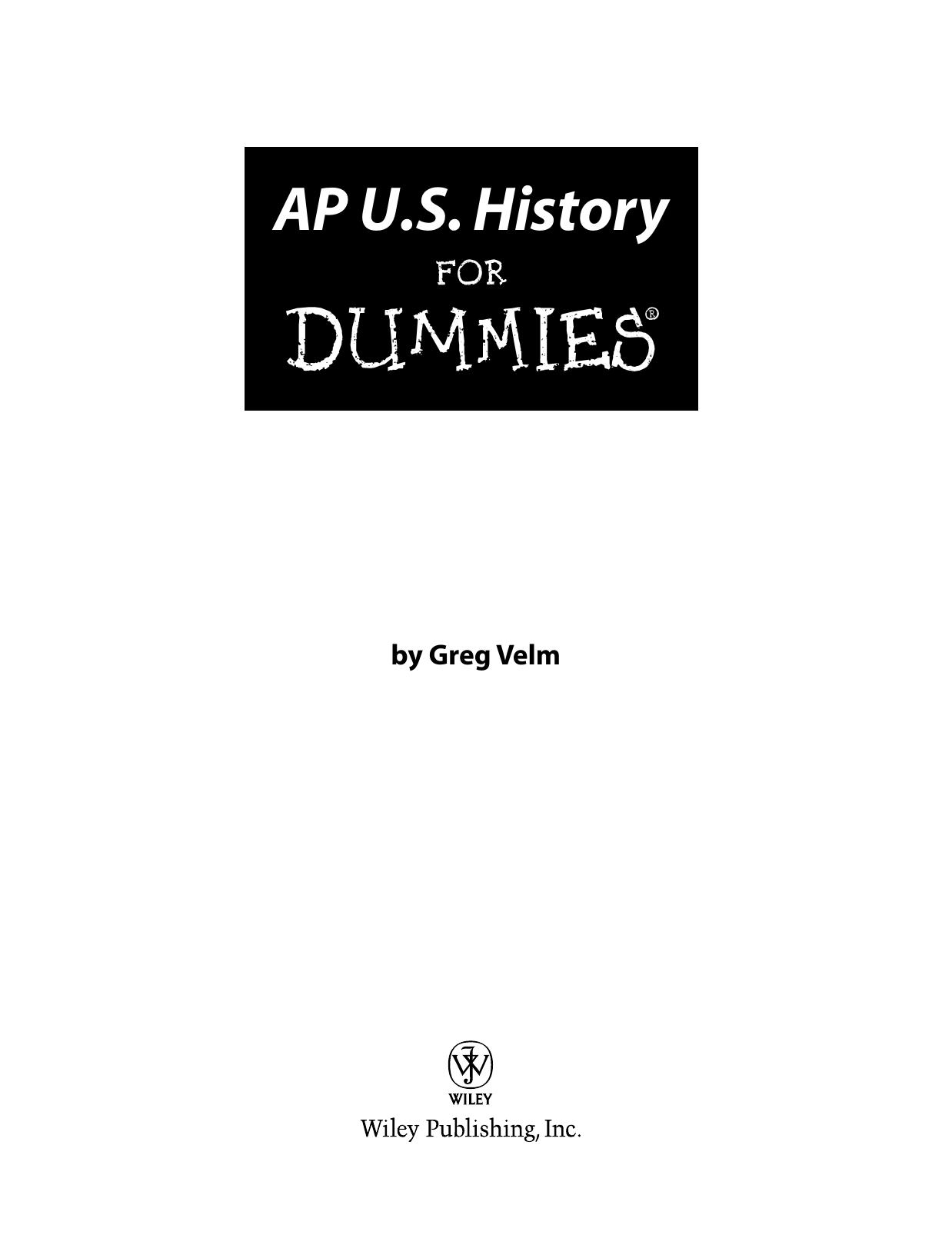 AP U.S. History for Dummies