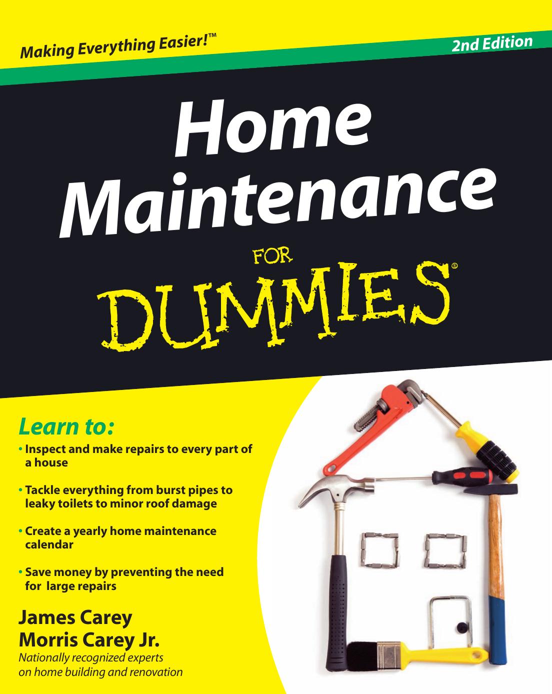Home Maintenance for Dummies ISBN