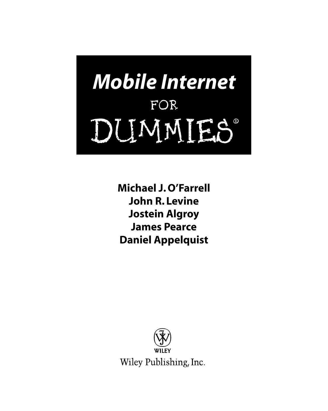Mobile Internet for Dummies