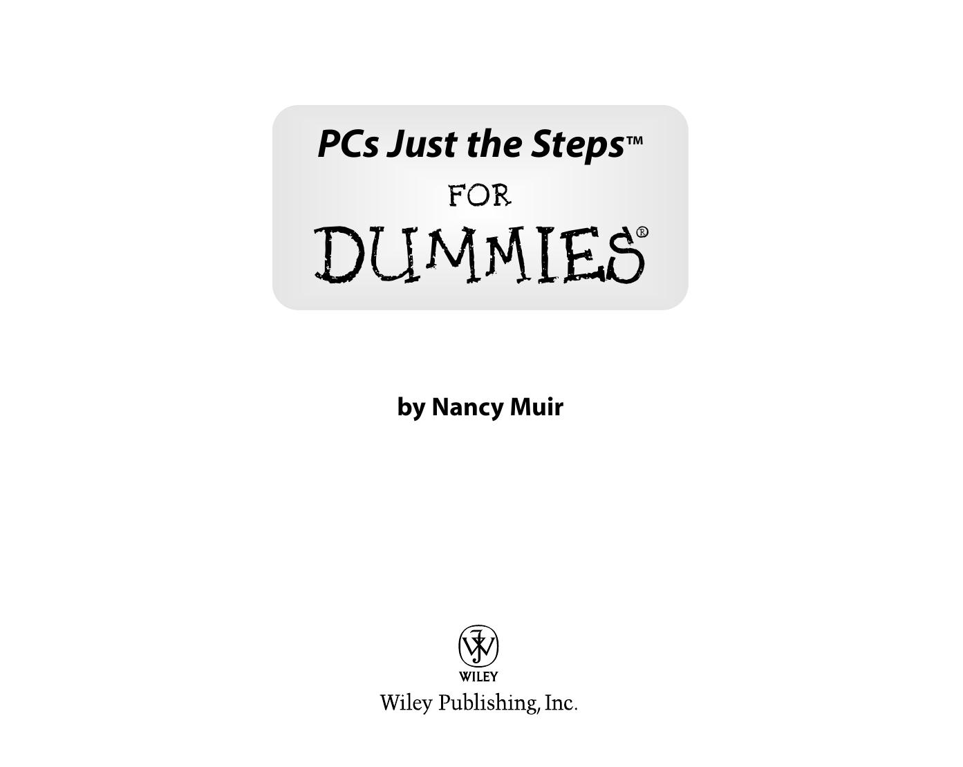 PCs Just the Steps for Dummies