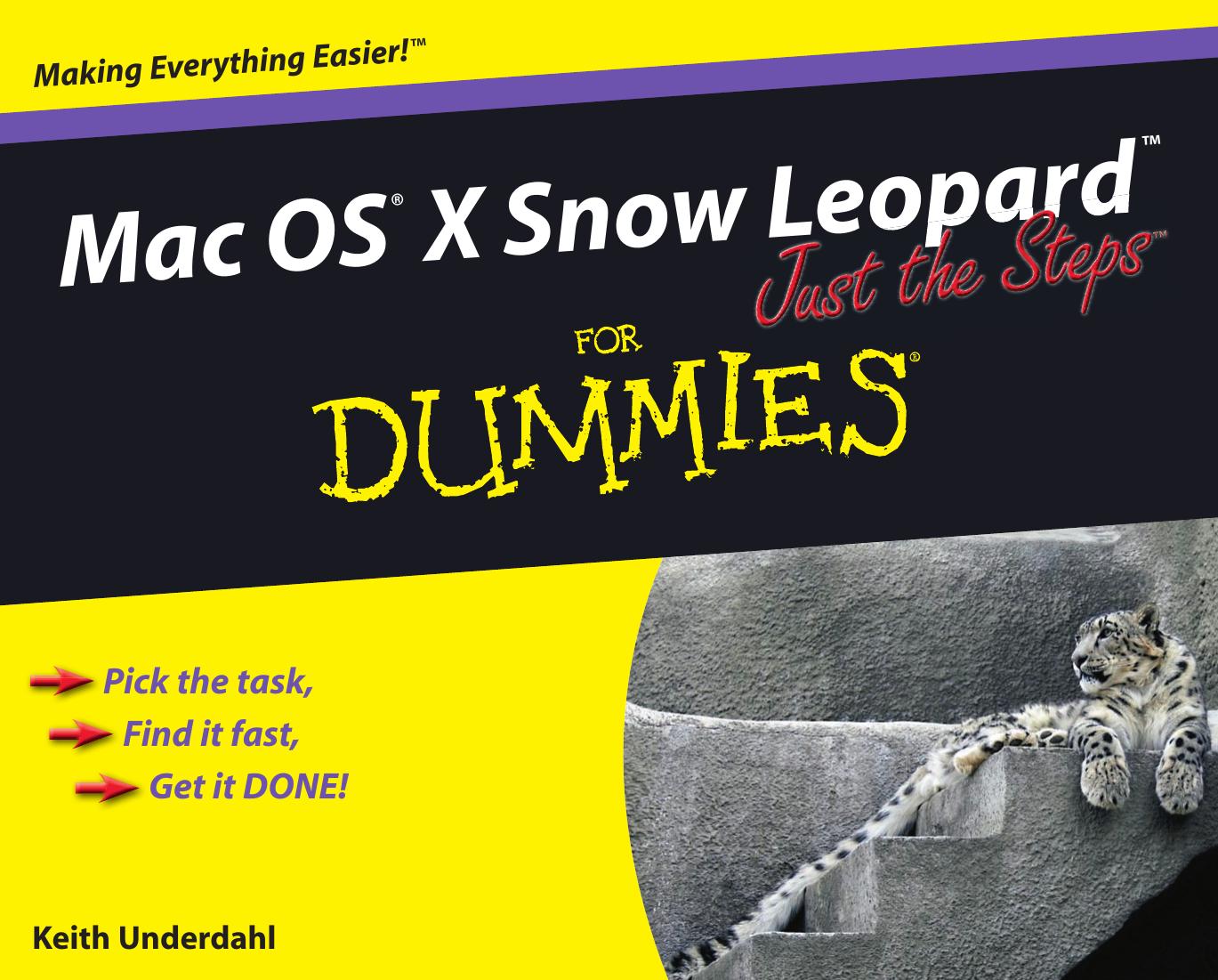 Mac OS X Snow Leopard Just the Steps for Dummies