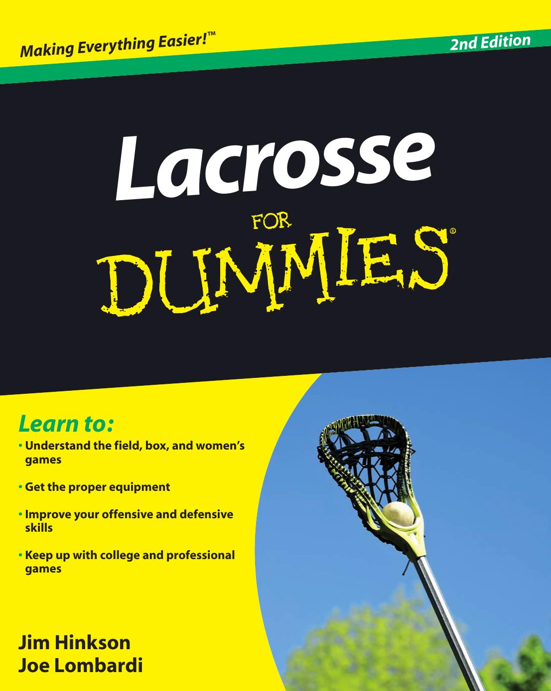 Lacrosse For Dummies, 2nd Edition