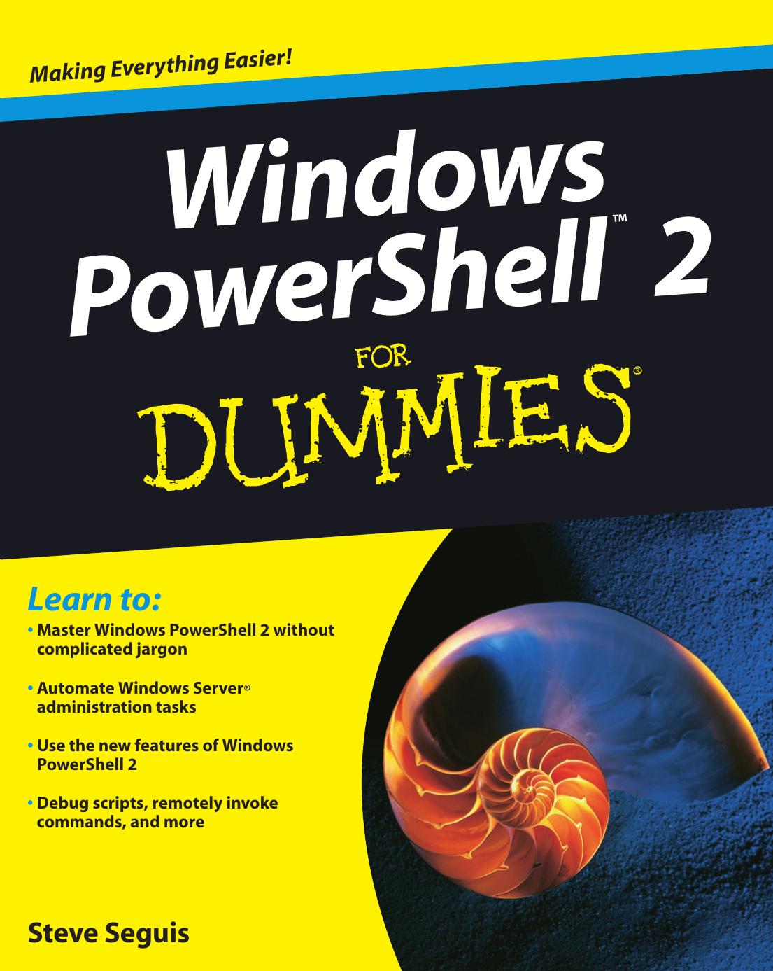 Windows PowerShell 2 for Dummies