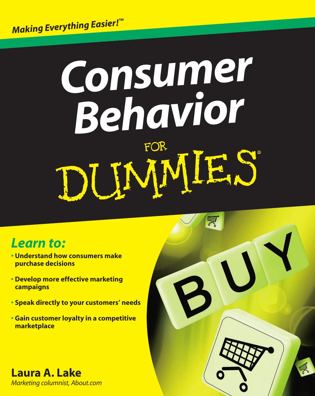 Consumer Behavior for Dummies ISBN