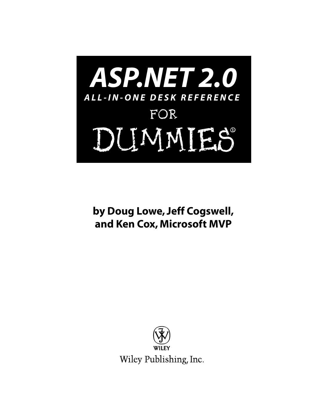 ASP.NET for Dummies