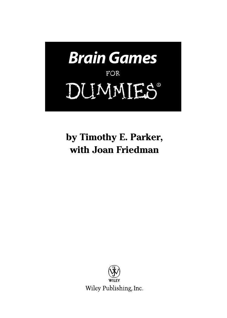 Brain Games for Dummies